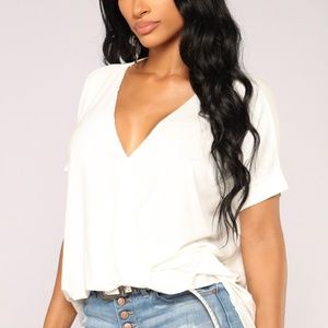 NWT FASHION NOVA SURPLICE TOP